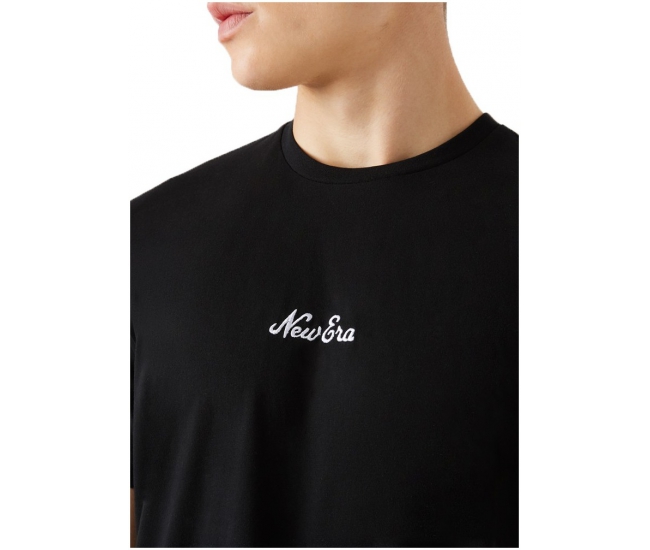 New Era Essential Script Black T-Shirt